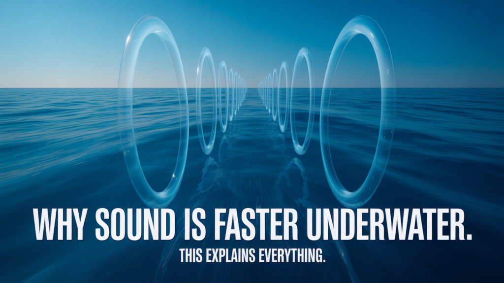 Why is sound faster underwater