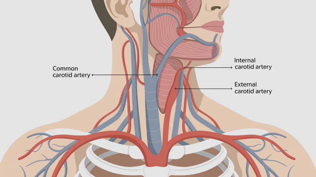 Artery’s in your neck